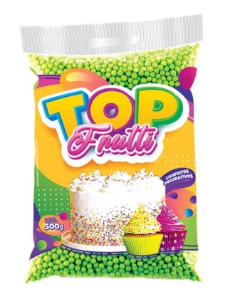 CONFEITO DECORATIVO VERDE 500 GR