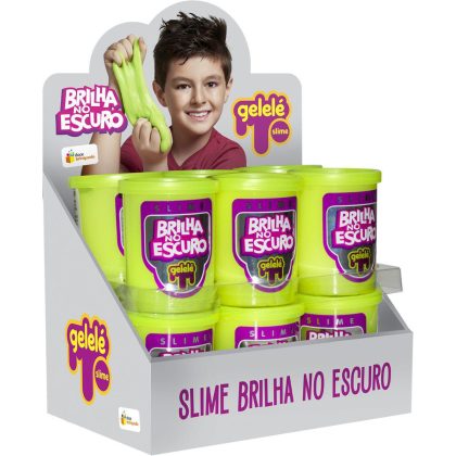 GELELE SLIME BRILHA NO ESCURO DISPLA