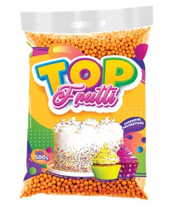 CONFEITO DECORATIVO LARANJA 500 GR