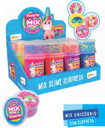 GELELE SURPRESA SLIME MIX UNICORNIO
