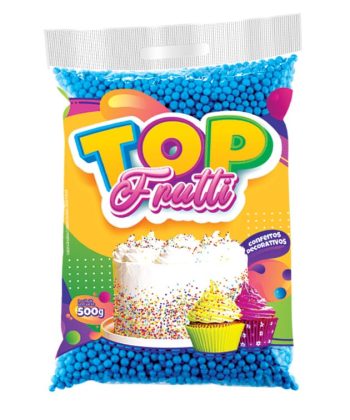 CONFEITO DECORATIVO AZUL 500 GR