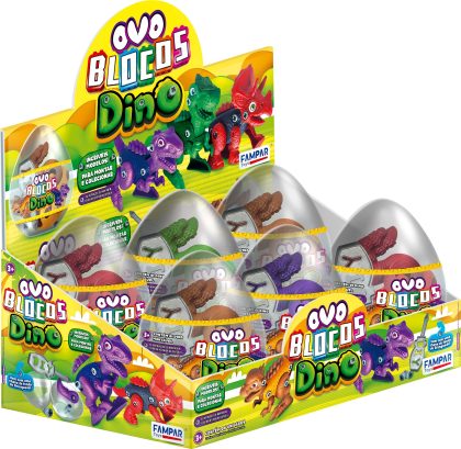 OVO BLOCOS DINO DISPLAY C/6 UN