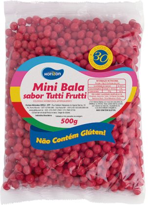 BALA SABOR TUTTI FRUTTI VERMELHA 500