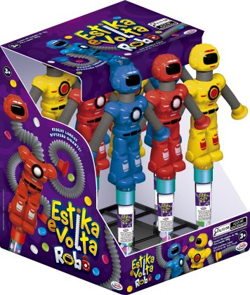 CONFEITO ROBO ESTIKA E VOLTA DP C/09