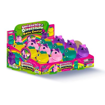 DINOSSAURO E UNICORNIO BOTA CHICLE C