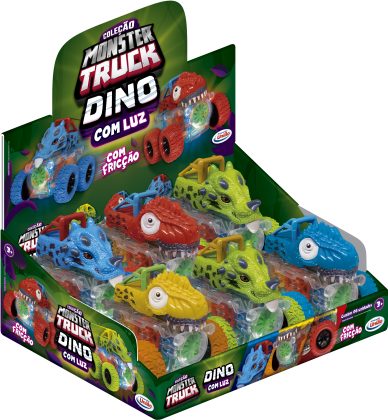 COLECAO MONSTER TRUCK CARROS DINO C/