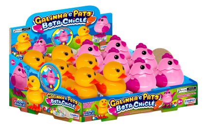 GALINHA E PATO BOTA CHICLE C/12 UN