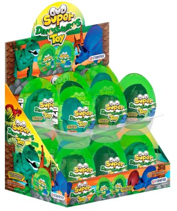 OVO SUPER DINOSSAUROS TOY DP C/12