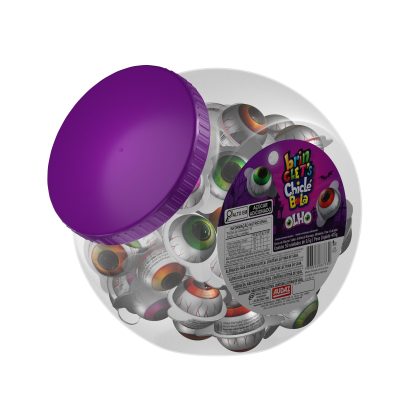 CHICLE BRINCLETS BOLA OLHO POTE C/ 5