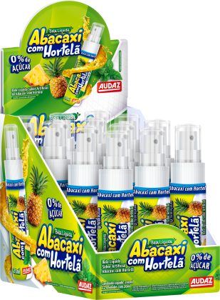 BALA LIQUIDA SABOR ABACAXI C/HORTELA