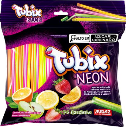 TUBIX NEON PACOTE C/100 UN