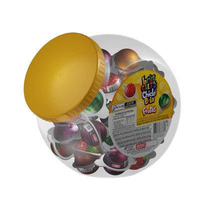 CHICLE BRINCLETS BOLA FRUTAS POTE C/