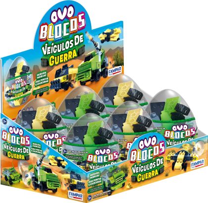 OVO BLOCOS VEICULOS DE GUERRA DISPLA