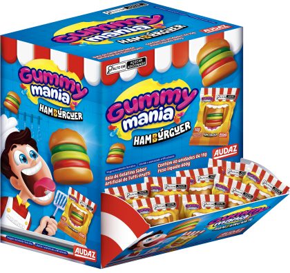 GUMMY MANIA HAMBURGUER DP C/ 40 UN