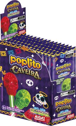 PIRULITO CAVEIRA CABO LUMINOSO DP/ 1