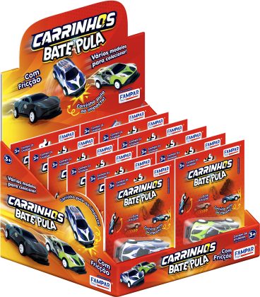 CARRINHOS DE METAL VERSAO BATE E PUL