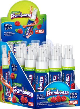 BALA LIQUIDA SABOR FRAMBOESA C/12 UN