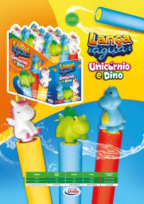 LAMINA LANÇA AGUA UNICORNIO E DINO